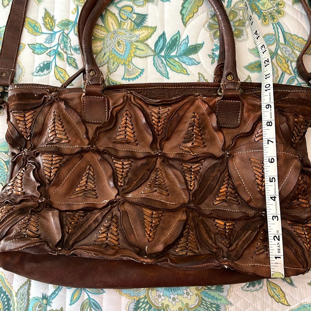 Amsterdam Heritage brown leather crossbody bag. - Picture 12 of 16